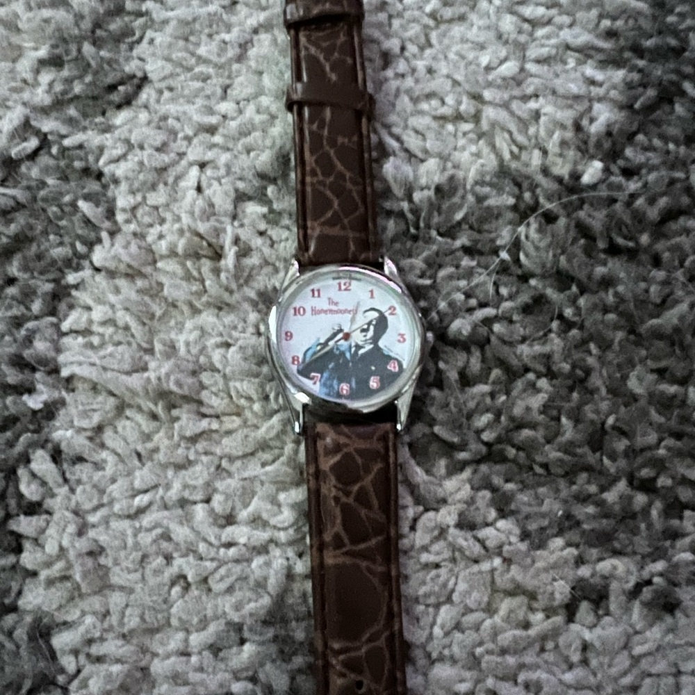 The Honeymooners Brown Leather Strap Watch